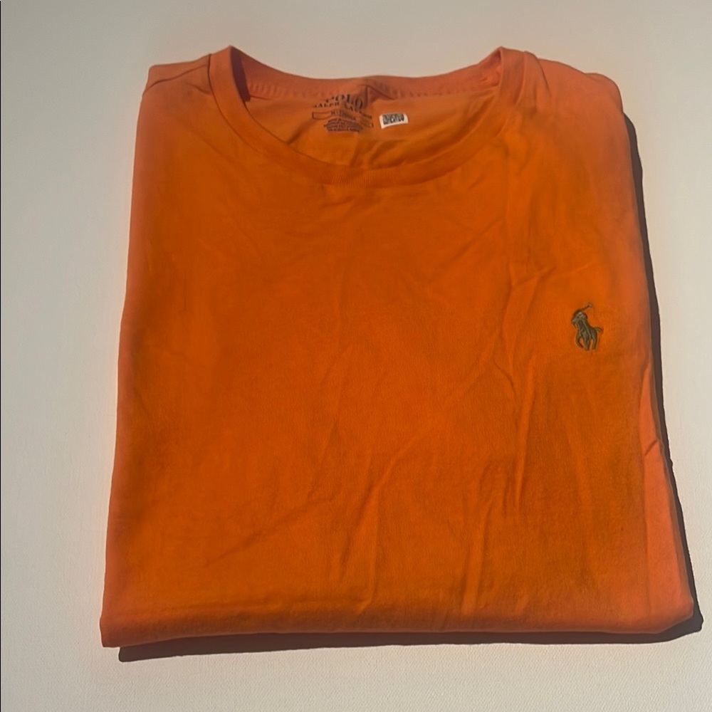Polo by Ralph Lauren Men's Orange T-Shirt